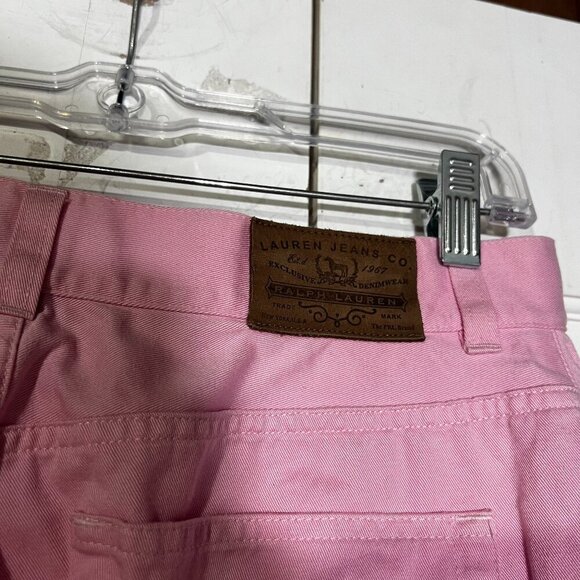 Ralph Lauren Jeans Co. Pink Capris Wide Leg Barbie Size 10 Spring Summer Cropped - Picture 6 of 8